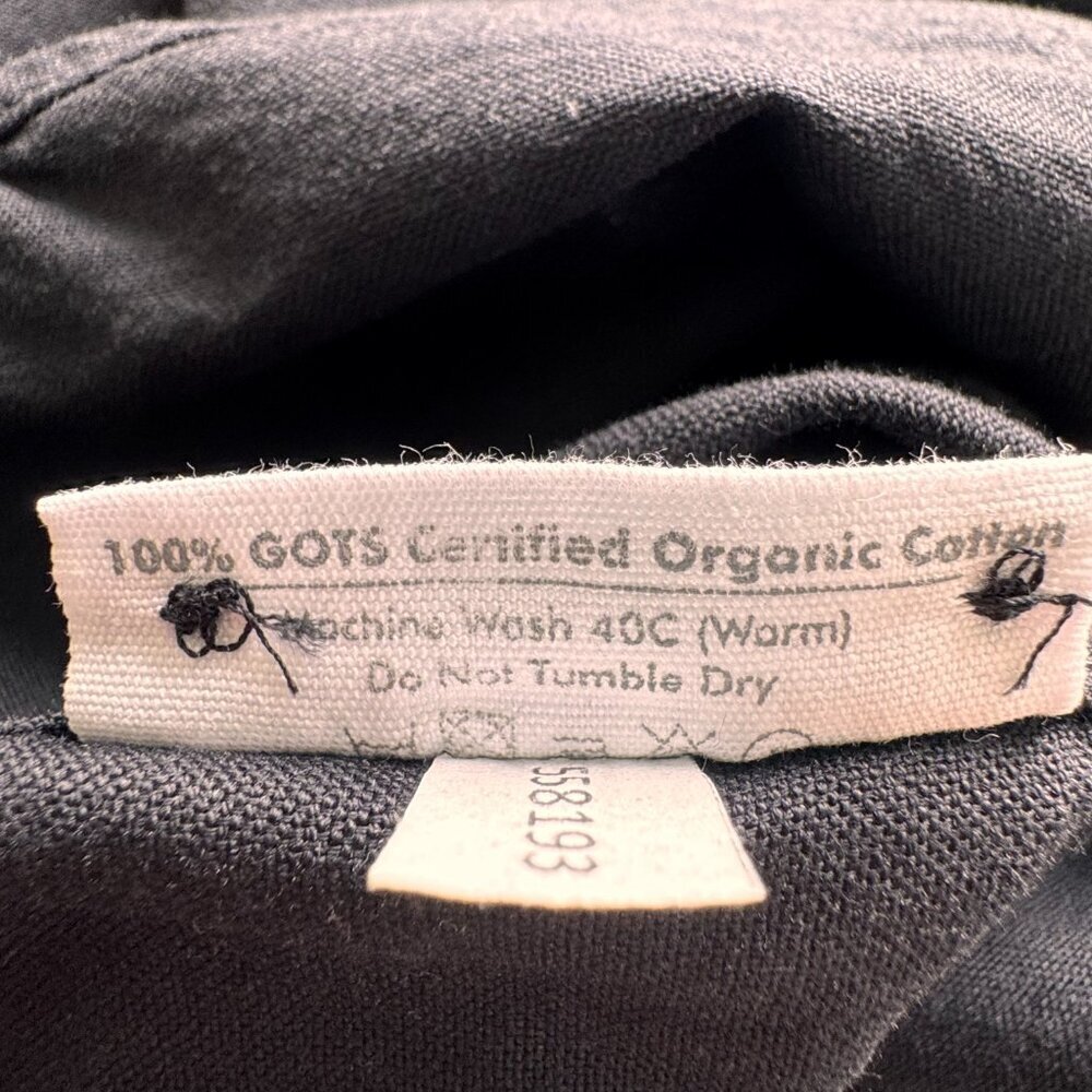 Son of a Tailor Organic Cotton Long Sleeve Dress Shirt Black - Picture 7 of 8